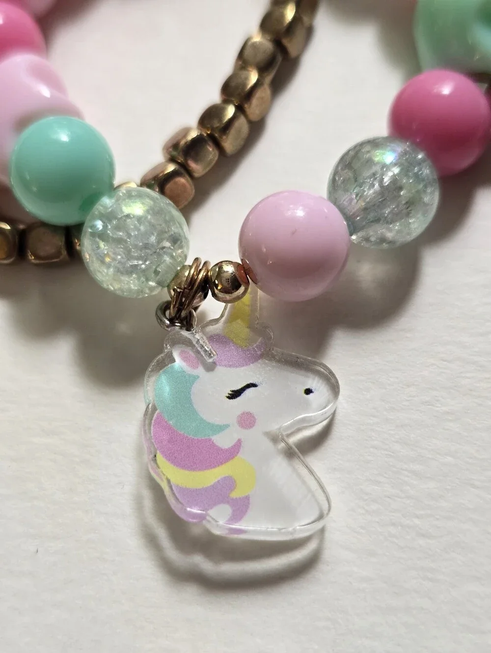 Pastel Unicorn Kids Bracelet Set